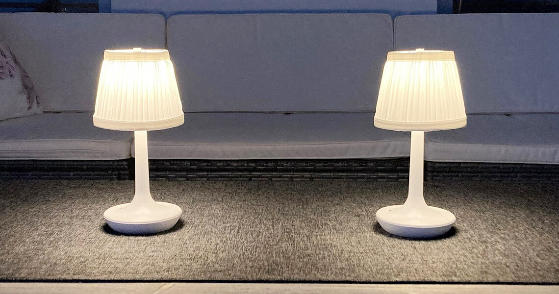 Akku Tischlampen Lichtix Akkuleuchten Max weiss