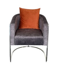 Sessel mit Metallrahmen Chrom
