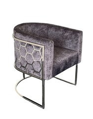 Sessel mit Metallrahmen Chrom, Lounge Sessel Chrom