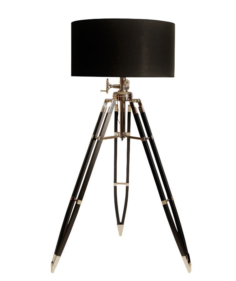 Tripod Stehlampe schwarz