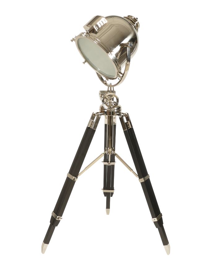 Tripod Stehlampe Chromstahl