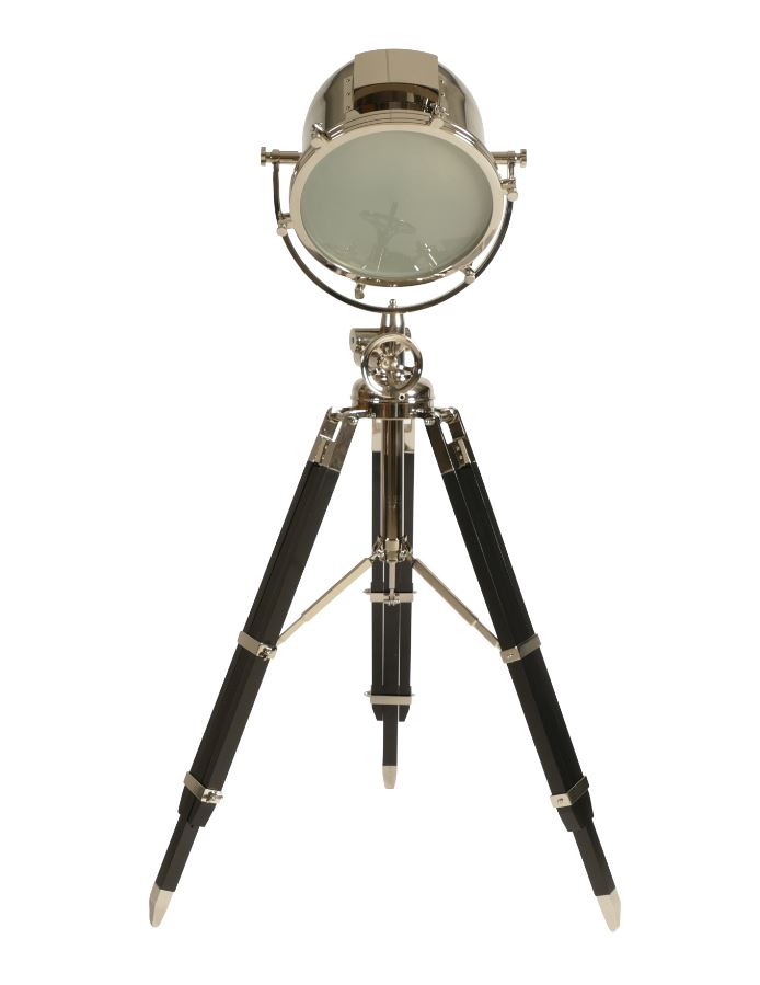 Tripod Stehlampe Chromstahl